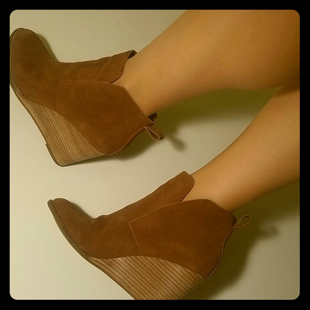 Lucky Brand wedge booties
